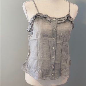 Gray striped top